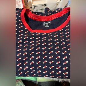 💜LL Bean Women Pajama set M Waffle